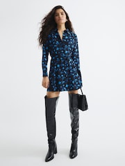 River Island Floral Print Mini Shirt Dress - Bild 2 von 6