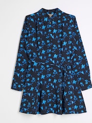 River Island Floral Print Mini Shirt Dress - Bild 5 von 6