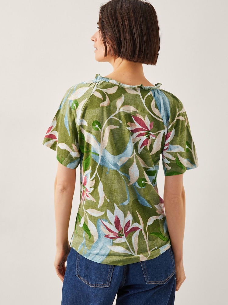 Monsoon Piper - Bloemen top van linnenmix - Image 3 of 4