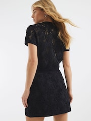 River Island Black Short Sleeve Cardigan - Image 2 of 4