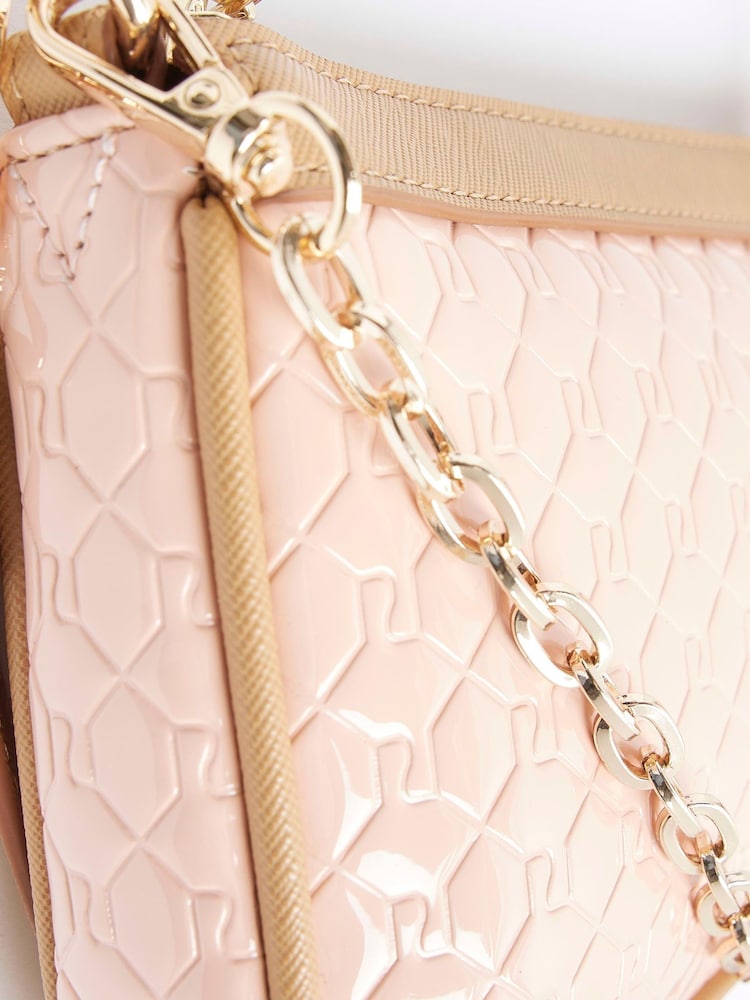 River Island Pink Monogram Shoulder Bag - Image 4 of 5