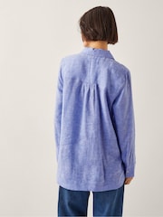 Monsoon Blue Lola 100% Linen Shirt - Image 3 of 4