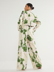 River Island Pink Petite Floral Print Cropped Blazer - Image 3 of 4