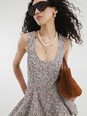 River Island Black Puffball Button Dress - Image 4 of 4