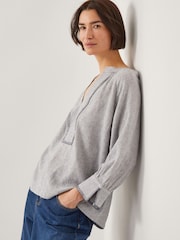 Monsoon Blue Frida Stripe Blend Top - Image 1 of 4