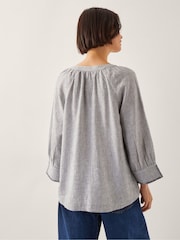 Monsoon Blue Frida Stripe Blend Top - Image 3 of 4