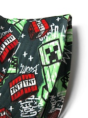 Vanilla Underground Green Kids Minecraft Multicoloured Bucket Hat - Image 4 of 6