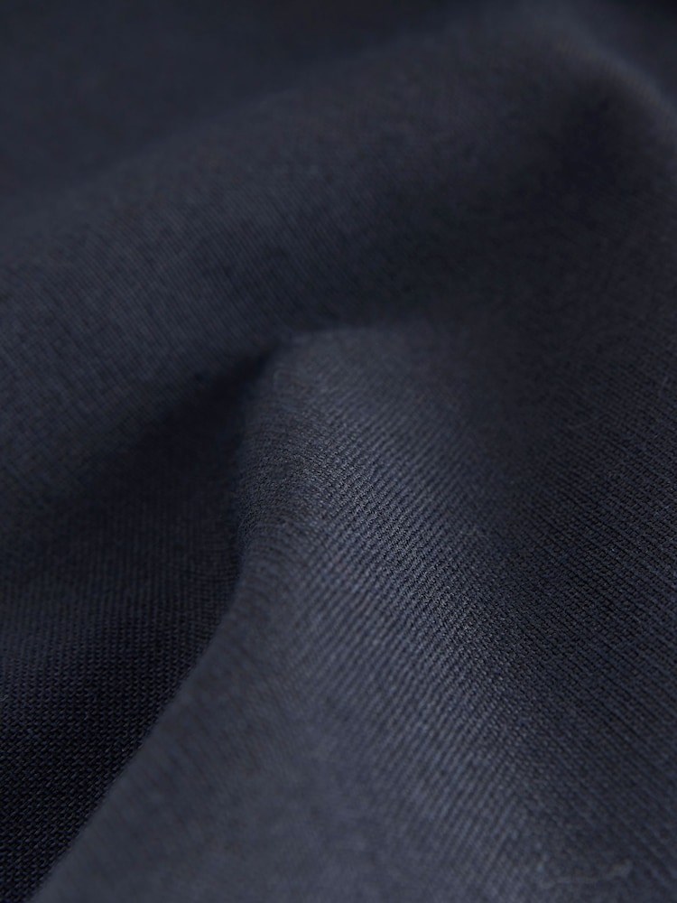 Navy Blue Regular Fit Signature Leomaster Wool Rich Double Breasted Blazer - Image 10 of 10 Navy Blue Regular Fit Signature Leomaster Wool Rich Double Breasted Blazer - Image 10 of 10