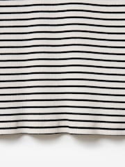 Oliver Bonas Black Striped Ribbed Vest Top - Image 3 of 3