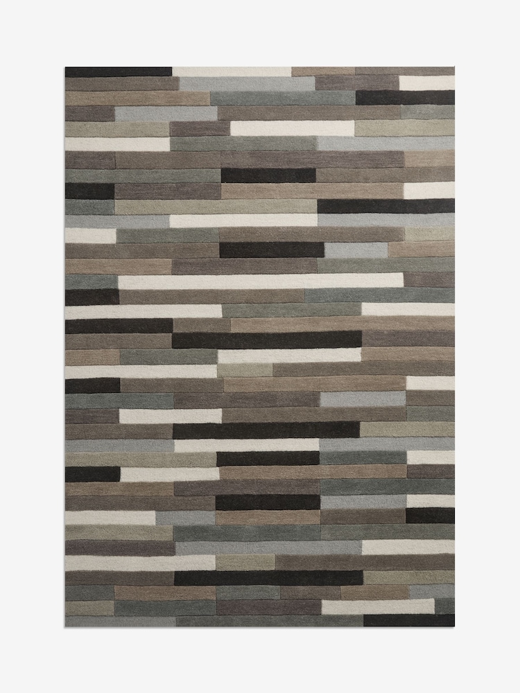 Greige Rio Broken Stripes Rug - Image 2 of 5