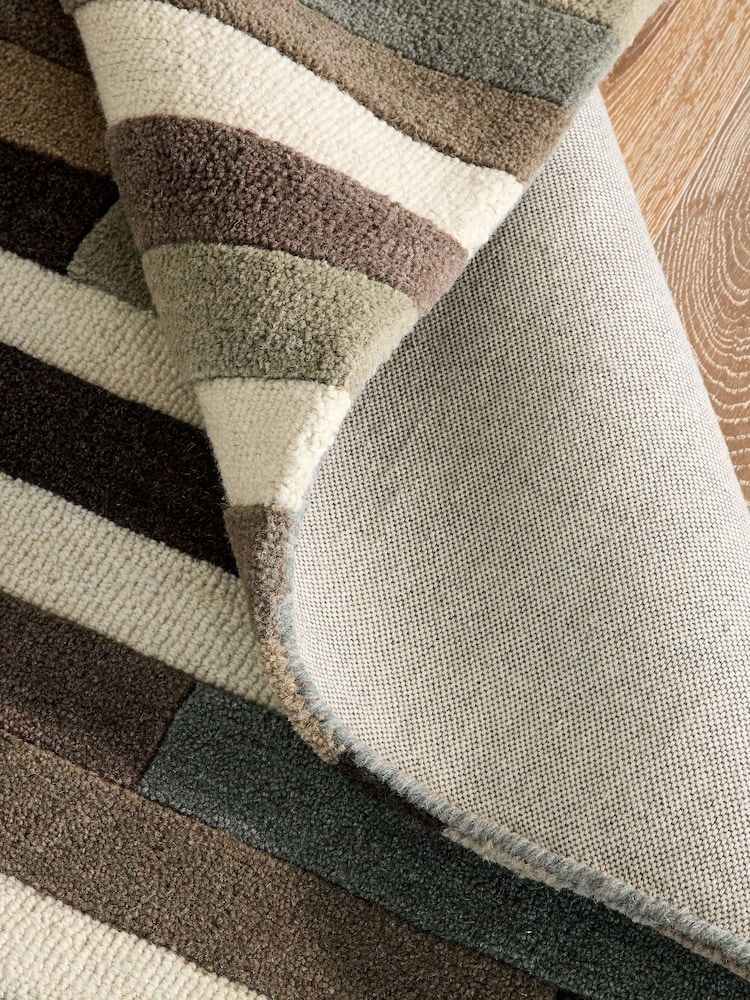 Greige Rio Broken Stripes Rug - Image 5 of 5