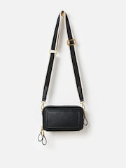 Oliver Bonas Black Simen Black Cross-Body Bag - Image 2 of 7