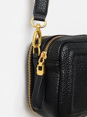 Oliver Bonas Black Simen Black Cross-Body Bag - Image 3 of 7