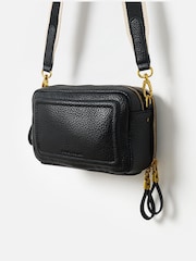 Oliver Bonas Black Simen Black Cross-Body Bag - Image 4 of 7