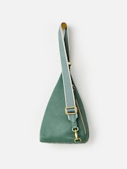 Oliver Bonas Green Brooke Moss Cross-body Belt Bag - Image 2 of 6