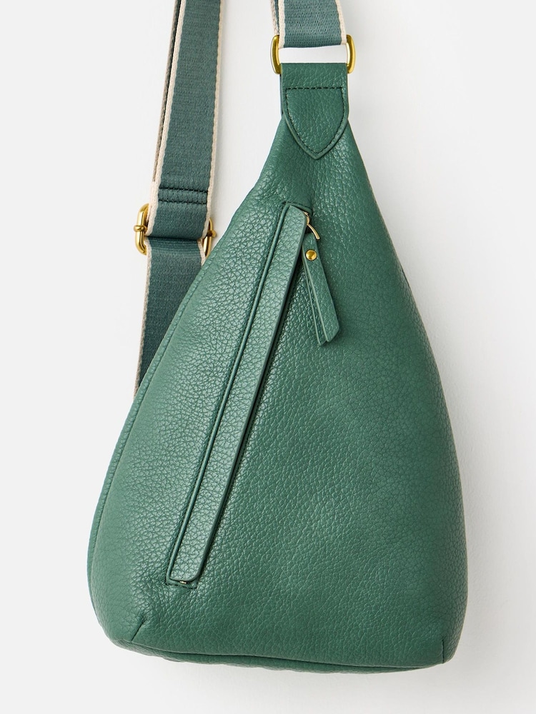 Oliver Bonas Green Brooke Moss Cross-body Belt Bag - Image 3 of 6