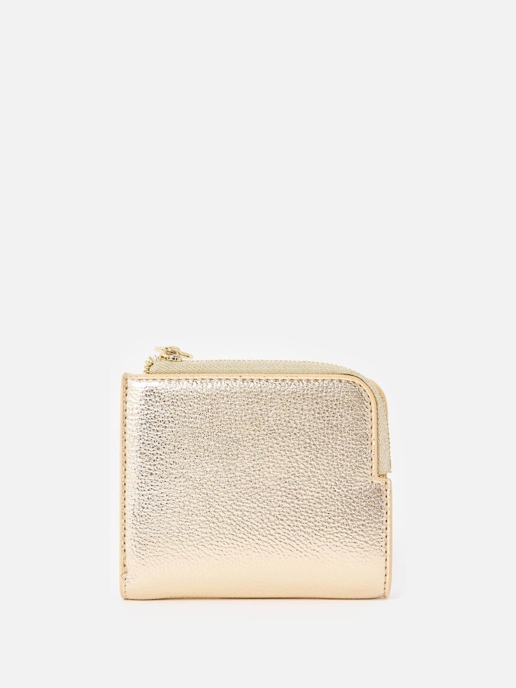Oliver Bonas Gold Diza Gold Metallic Purse - Image 1 of 6