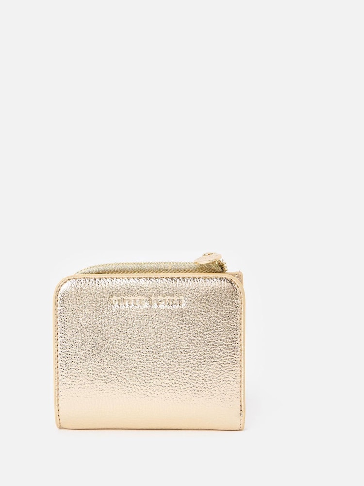 Oliver Bonas Gold Diza Gold Metallic Purse - Image 2 of 6
