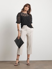 Joanna Hope Cream Capri Trousers - Image 1 of 4