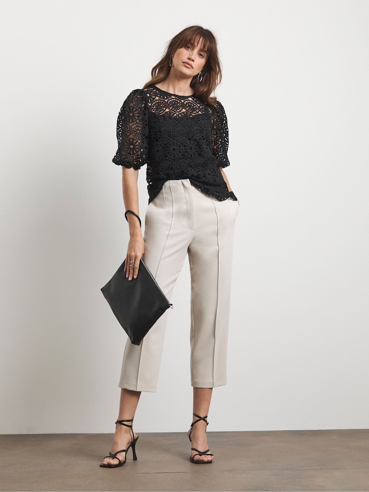 Joanna Hope Cream Capri Trousers - Image 1 of 4