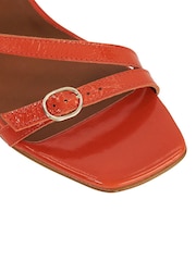 Dune London Orange Jia Strappy Mid Heel Sandals - Image 5 of 5