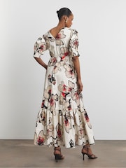 Joanna Hope Cream 100% Cotton Prom Dress - Image 2 of 4
