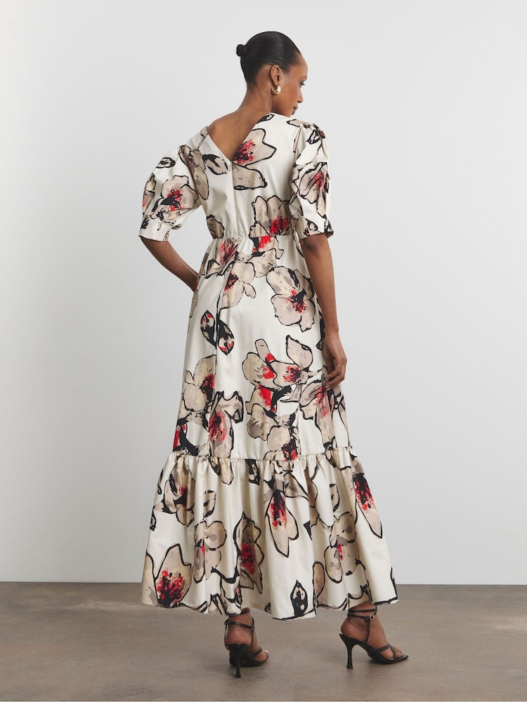 Joanna Hope Cream 100% Cotton Prom Dress - Image 2 of 4