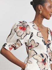 Joanna Hope Cream 100% Cotton Prom Dress - Image 3 of 4