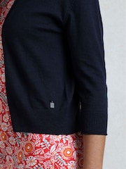 Weird Fish Blue Limon Outfitter Slub Lightweight Cardigan - Image 4 of 5