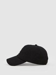 Reiss Black Luzon Embroidered Logo Cap - Image 3 of 5
