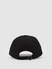 Reiss Black Luzon Embroidered Logo Cap - Image 4 of 5