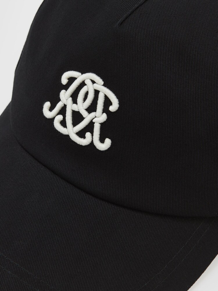Reiss Black Luzon Embroidered Logo Cap - Image 5 of 5