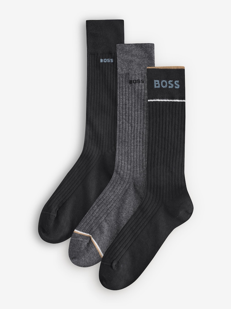 BOSS Black/Grey Socks - Image 1 of 4