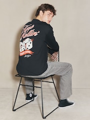 Black EDIT Long Sleeve Graphic T-Shirt - Image 5 of 5