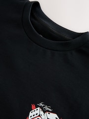 أسود - EDIT Long Sleeve Graphic T-Shirt - صورة 8 من 9