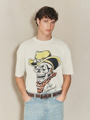 White Ecru EDIT Def Leppard Licence T-Shirt - Image 3 of 5