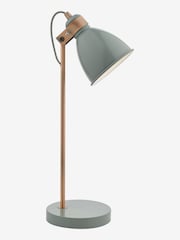 Dar Lighting Grey Satin Copper Frederick Task Lamp - Image 2 of 5