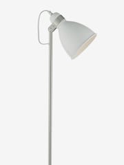 Dar Lighting Matt White Satin Chrome Frederick Task Lamp - Image 2 of 4