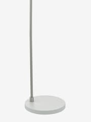 Dar Lighting Matt White Satin Chrome Frederick Task Lamp - Image 3 of 4