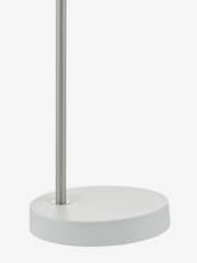 Dar Lighting Matt White Satin Chrome Frederick Task Lamp - Image 3 of 4