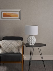 Dar Lighting White Idonia Table Lamp - Image 2 of 7