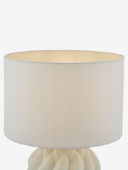 Dar Lighting White Idonia Table Lamp - Image 5 of 7