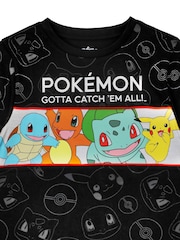 Vanilla Underground Black Boys 100% Cotton Pokemon Short Sleeved T-Shirt - Image 2 of 5