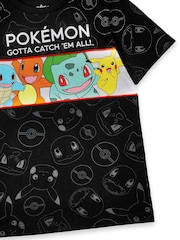 Vanilla Underground Black Boys 100% Cotton Pokemon Short Sleeved T-Shirt - Image 4 of 5