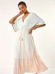 Roman Ombre V-Neck Maxi Dress - Image 1 of 5
