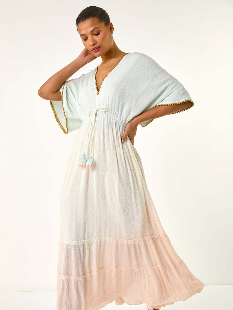 Roman Ombre V-Neck Maxi Dress - Image 1 of 5
