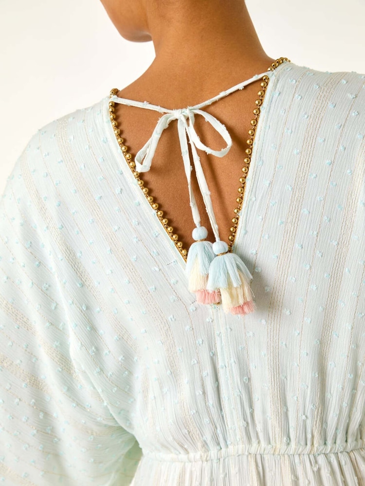 Roman Ombre V-Neck Maxi Dress - Image 5 of 5