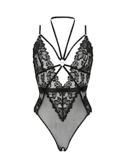 Ann Summers Black Confession Lace And Mesh Crotchless Body - Image 5 of 5