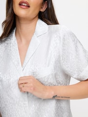 Ann Summers White Signature Satin Revere Pyjamas Set - Image 3 of 5