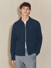 Navy EDIT Long Sleeve Shacket - Image 1 of 10
